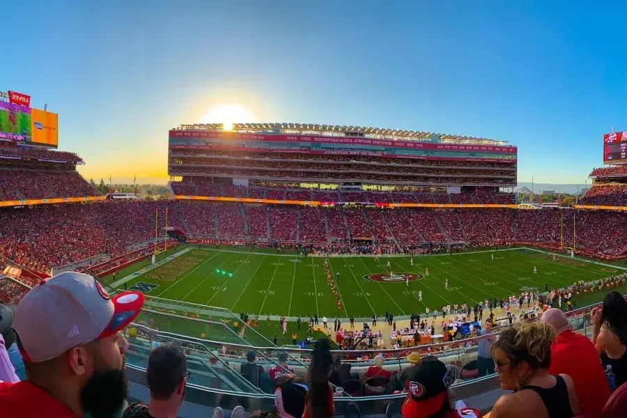 圣克拉拉Levi's Stadium足球场景观, California, 威尼斯人官网平台app49人的家.