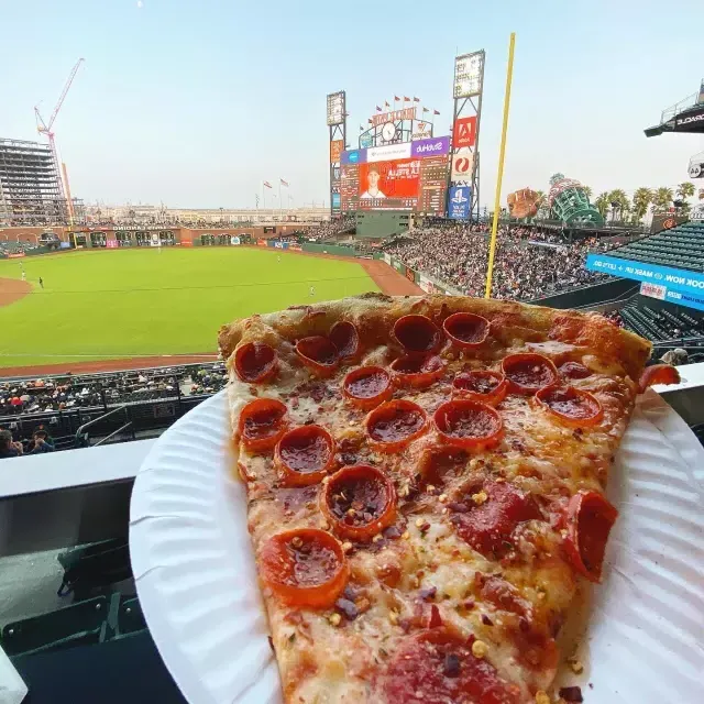 Pizza no Oracle Park